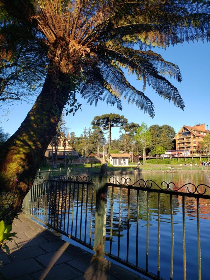 Lugar Encantador Com Patio, Proximo Ao Portico De Gramado Dış mekan fotoğraf